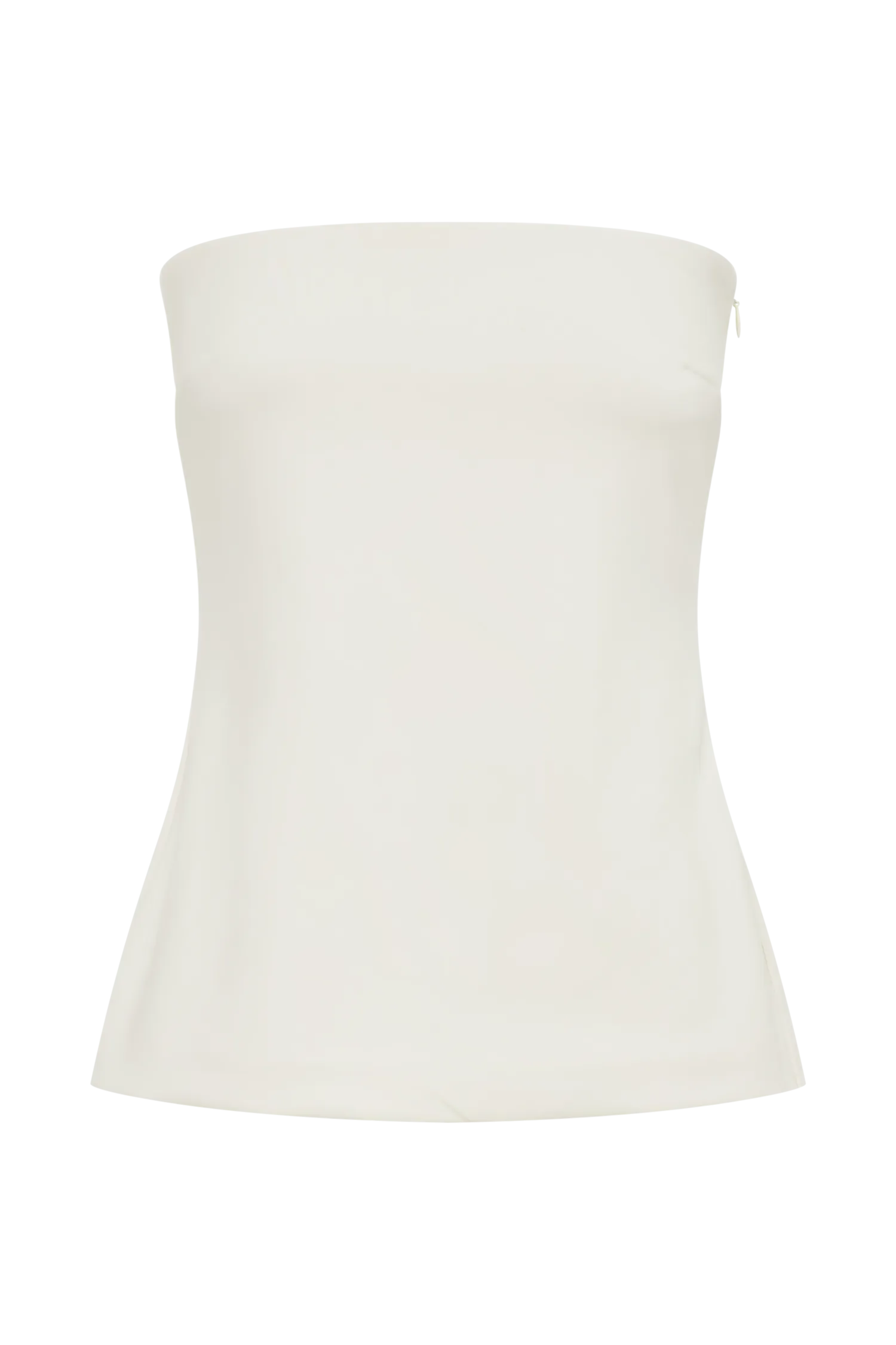 Antonia Strapless Cut Out Top - Ivory