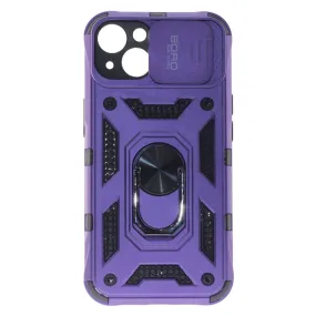 Apple iPhone 13 Case, Ring Armor Case with Lens Cover, Color Purple