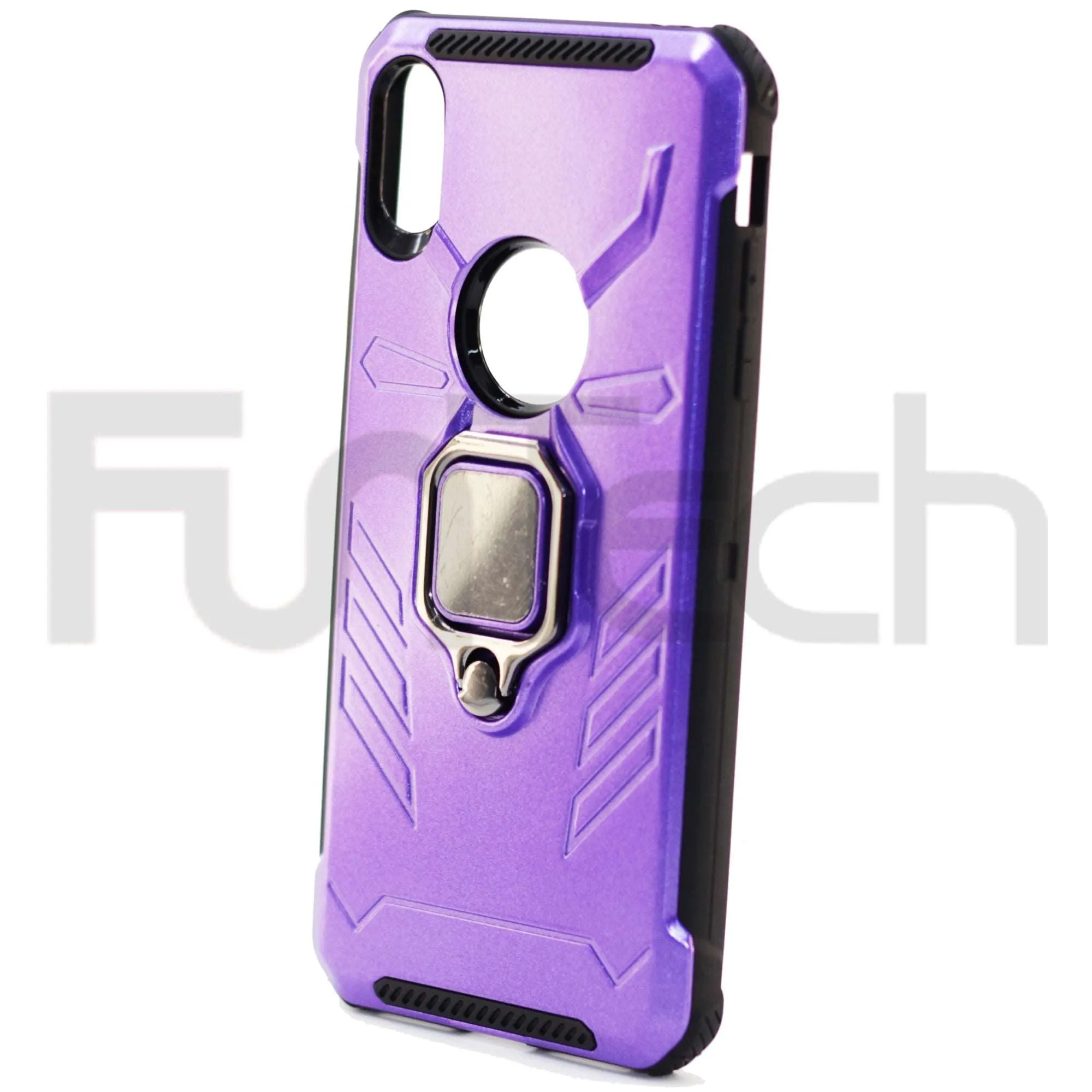 Apple iPhone XS Max, Ring Armor Case, Color Purple