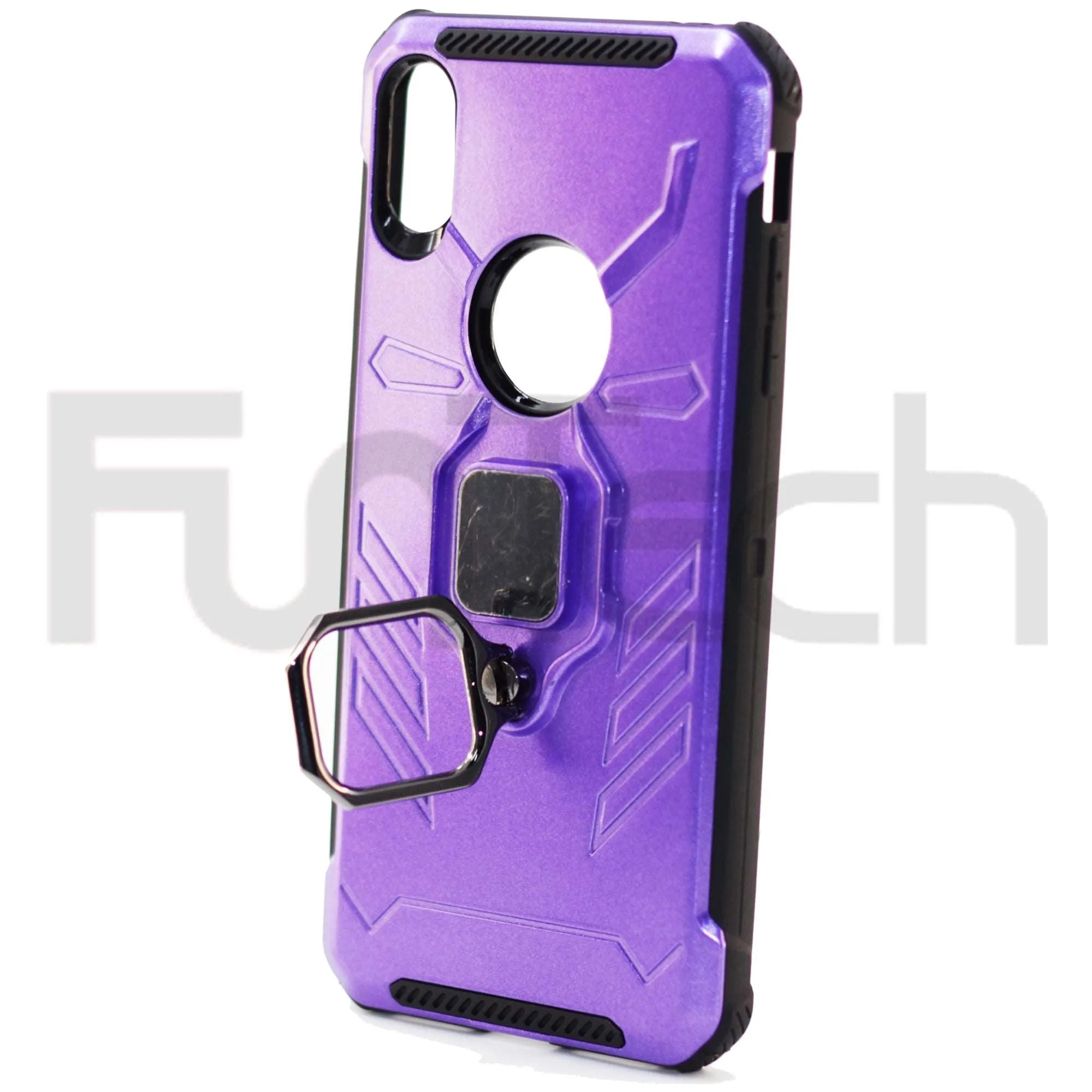 Apple iPhone XS Max, Ring Armor Case, Color Purple