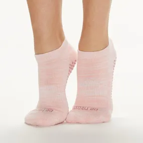 Be Happy - Marbled Apricot Grip Socks (Barre / Pilates)