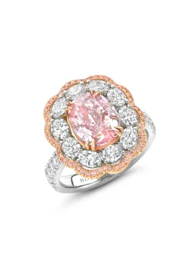 Big Sur Pink Diamond Platinum and Rose Gold Ring