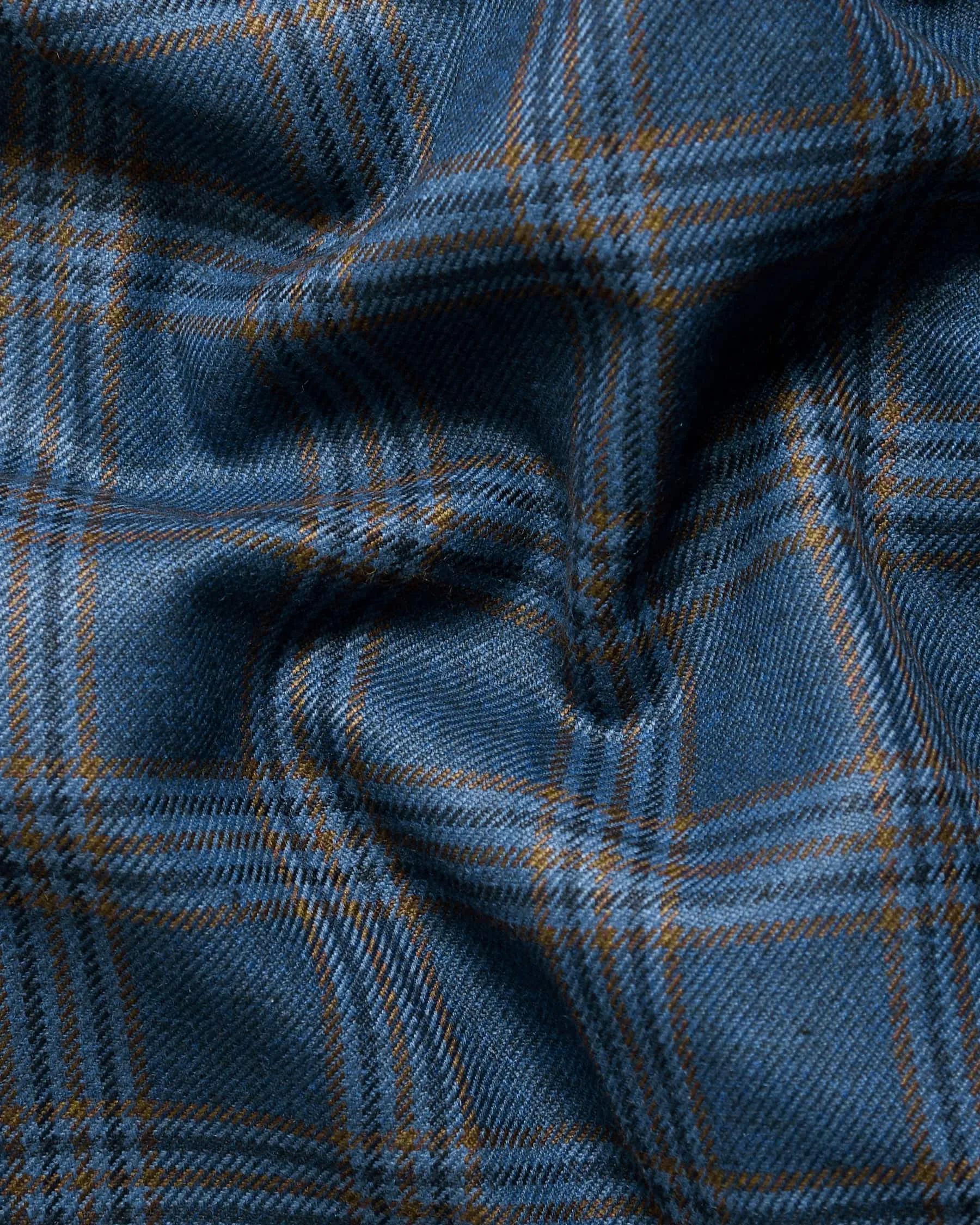 Bismarck Blue Plaid Double Breasted Blazer