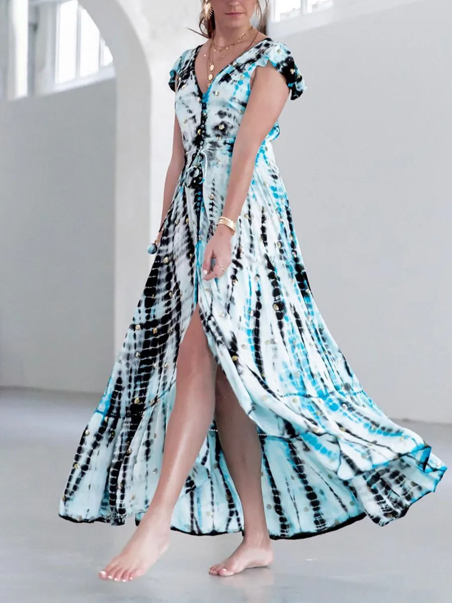 Bohemian Loose Soft Comfortable Tie Dye Dress