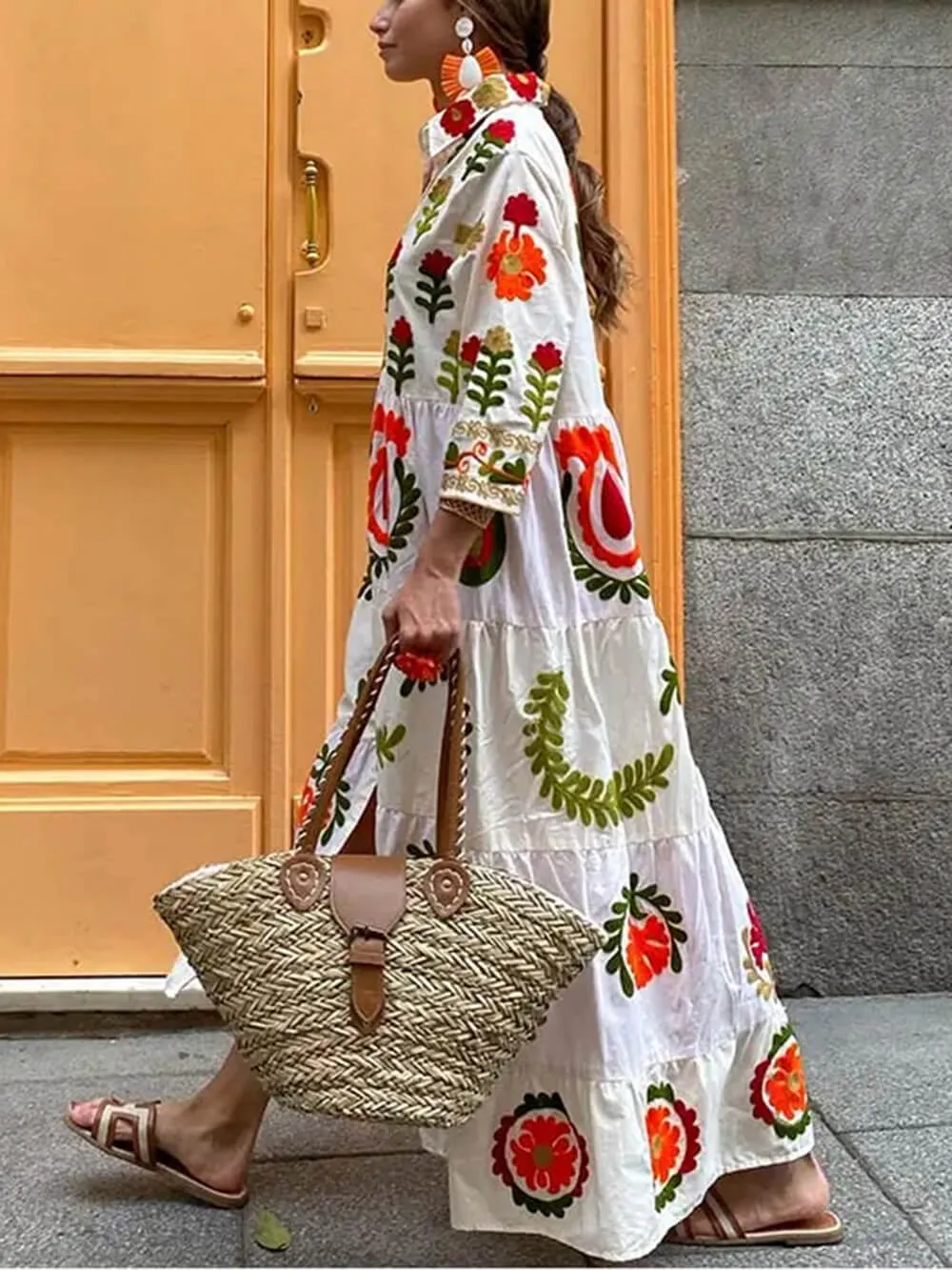 Bohemian Loose Stylish Print Dress