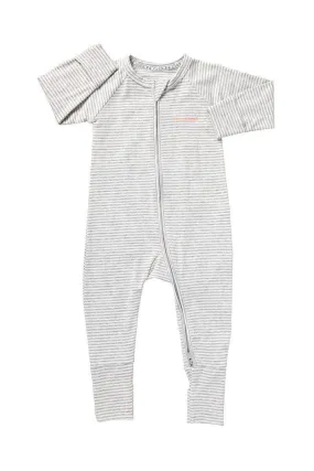 Bonds 2 Way Zip Wondersuit - Luxe Storm Marle & White Stripe