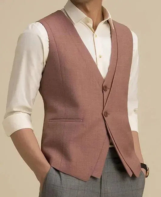 BONSIR  -  Spring and Autumn New Product European and American Fashion Casual Men's High Quality Suit Vest Dress