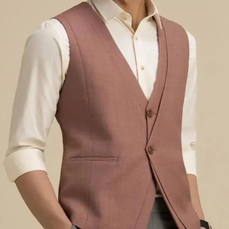 BONSIR  -  Spring and Autumn New Product European and American Fashion Casual Men's High Quality Suit Vest Dress