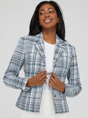 Boucle 3-Button Blazer