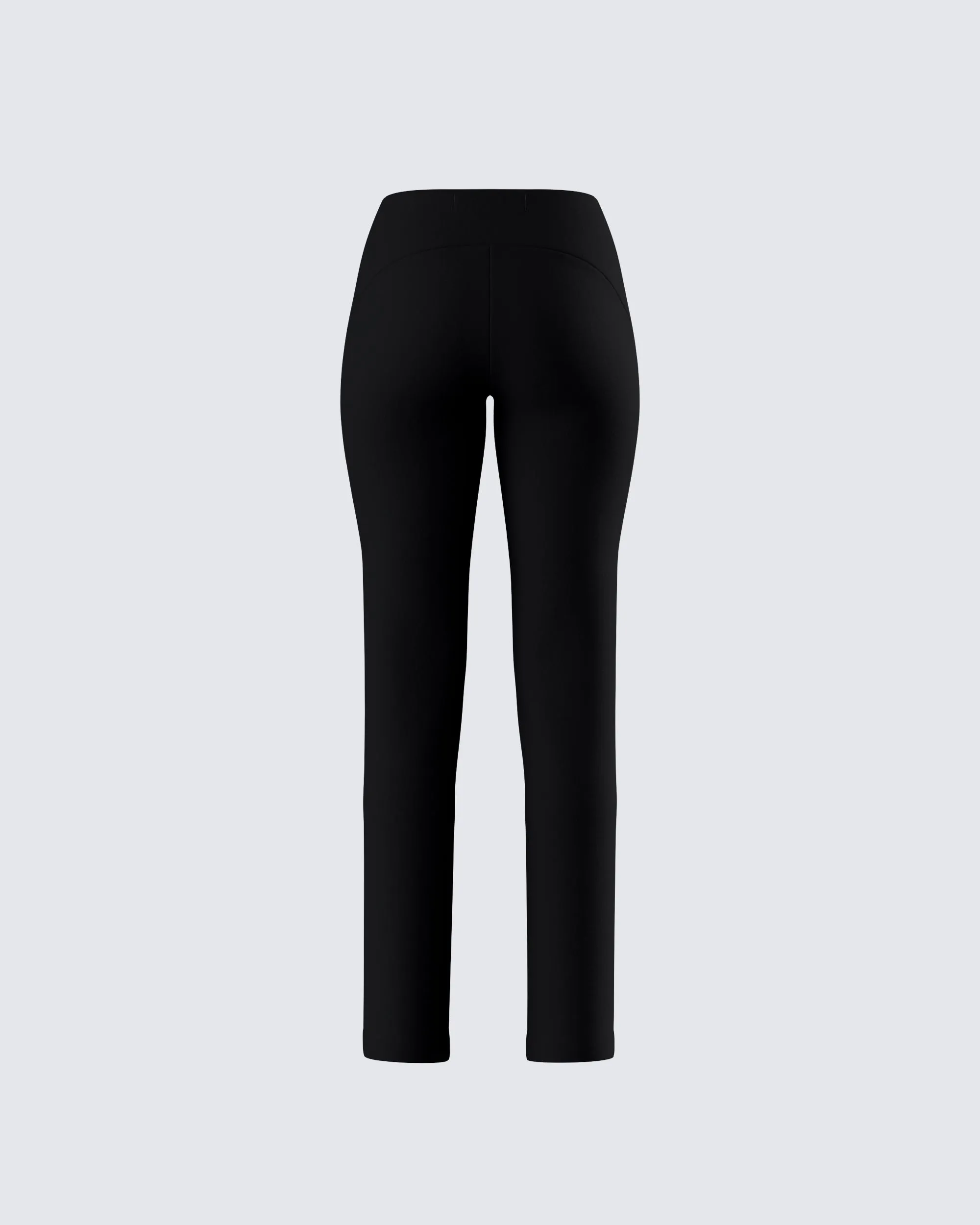 Bronte Black Ponte High Rise Pant