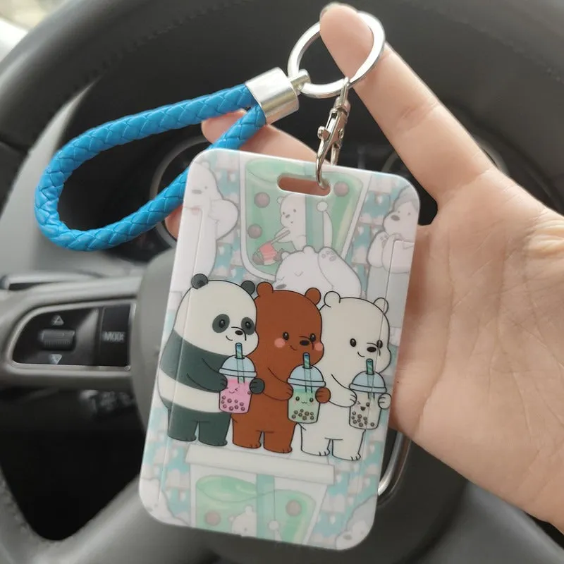 Card Holder Neck Strap Lanyard - We Bare Bears