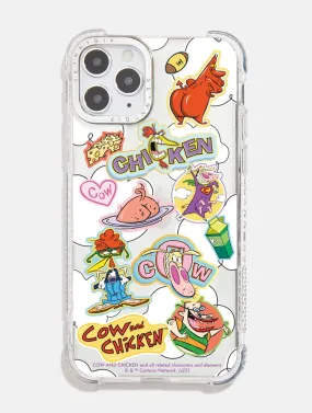 Cartoon Network Cow & Chicken Sticker Shock iPhone Case