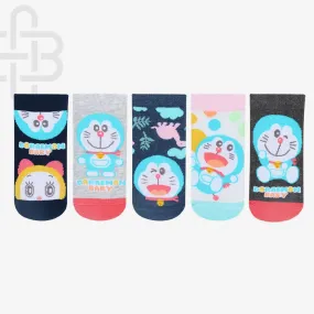 Doraemon Newborn Socks - Pack Of 5