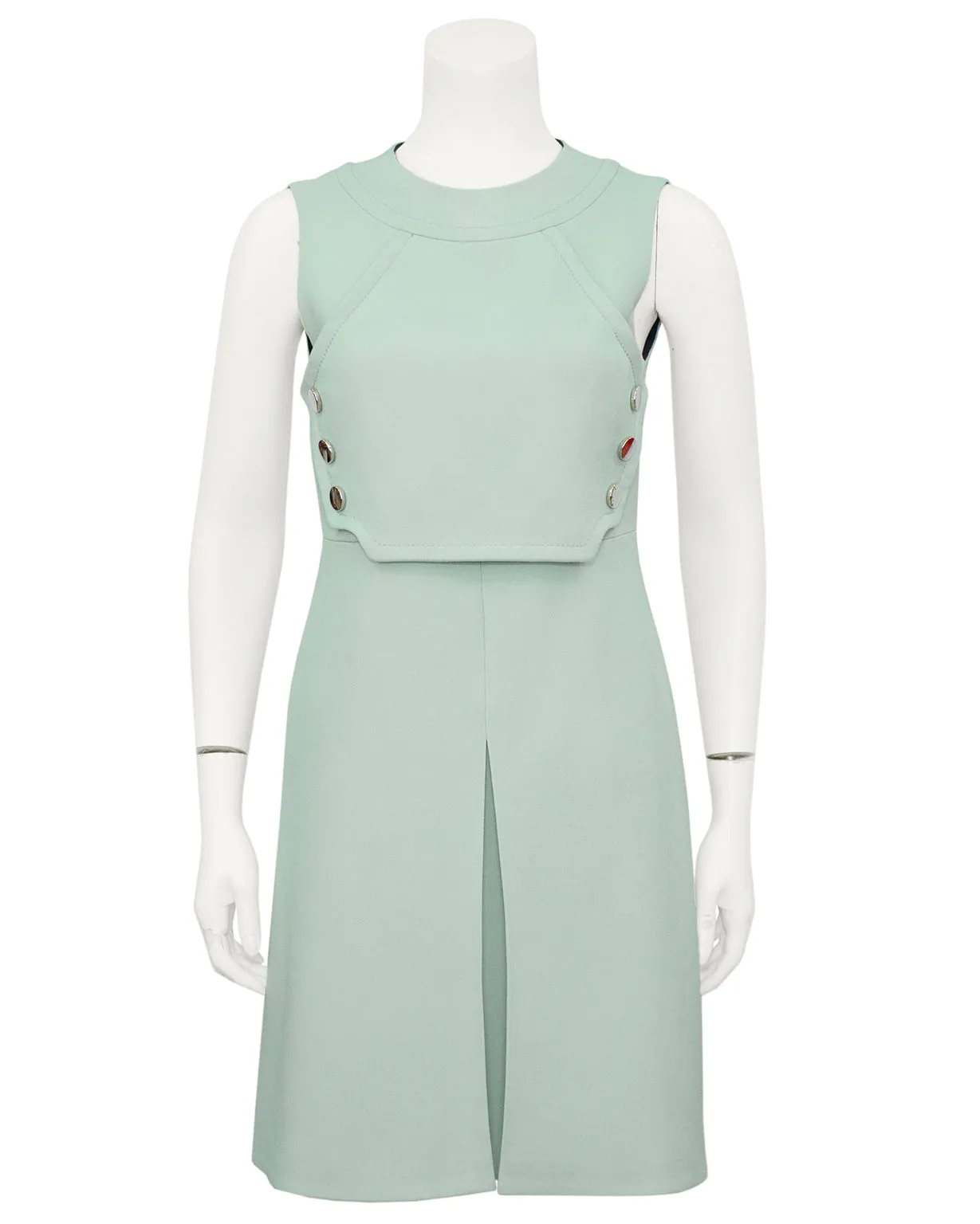 Green Retro Mod Spring Dress