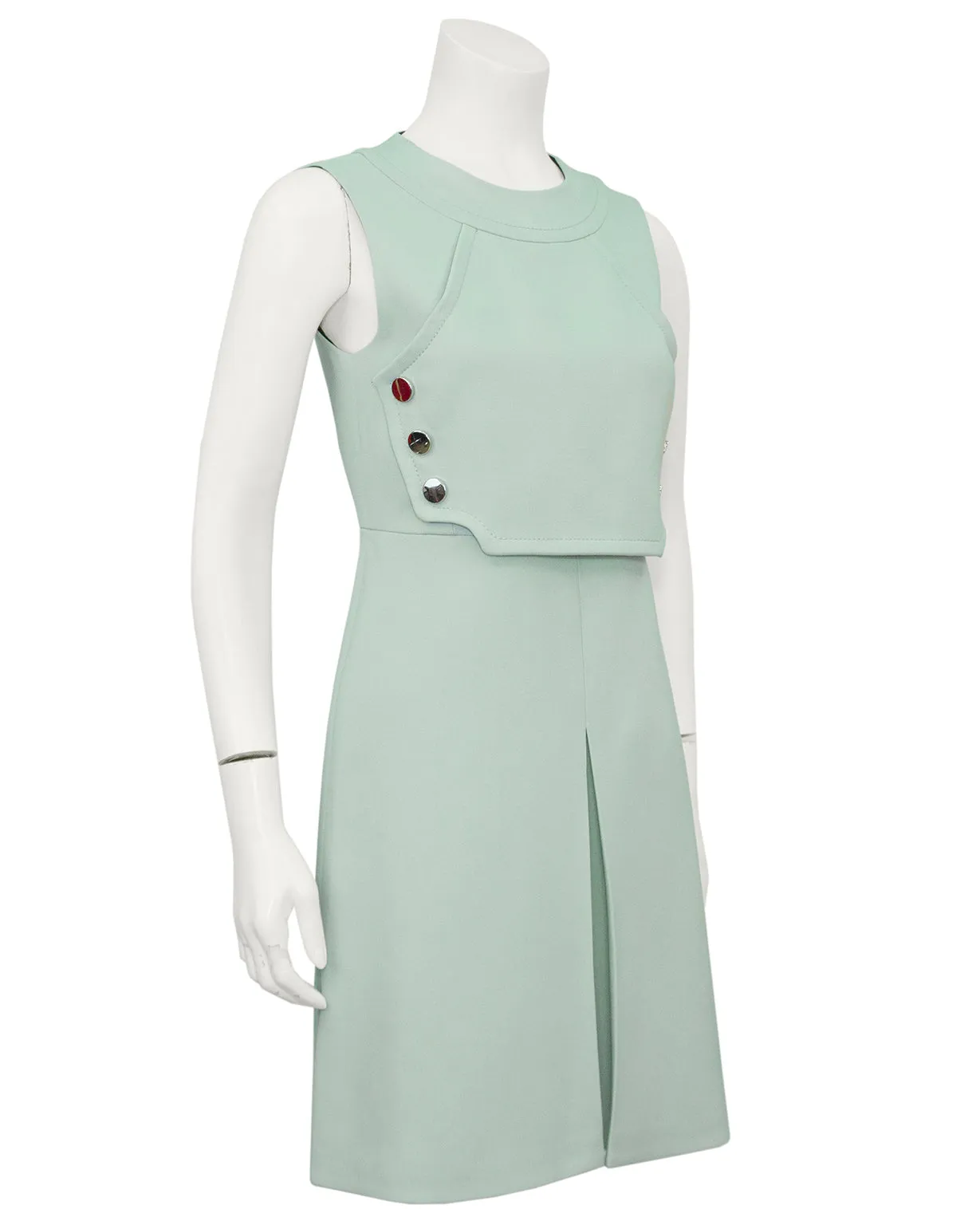 Green Retro Mod Spring Dress