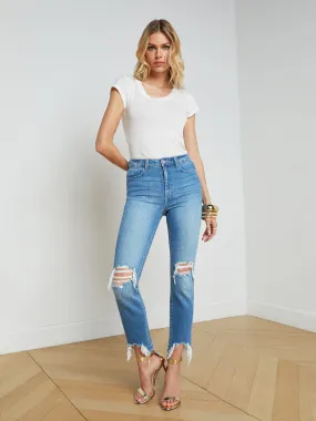 High Line Distressed Skinny Jean