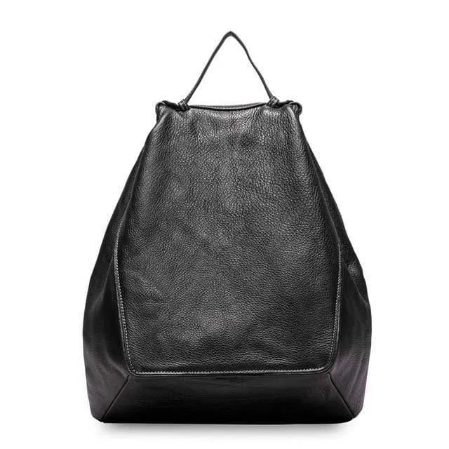 Large Capacity Cow Leather Female Bag