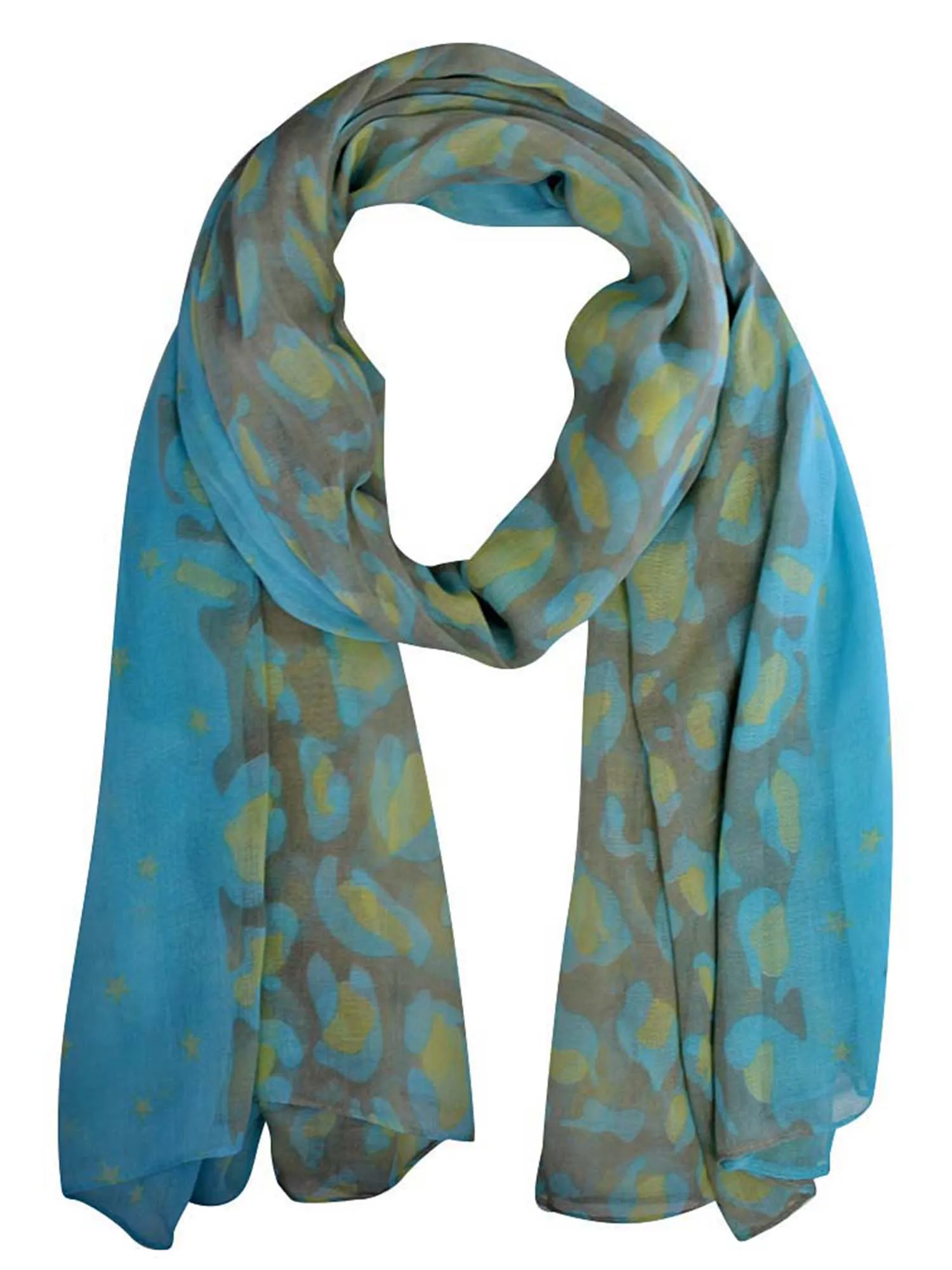 Light Leopard Print Scarf Shawl