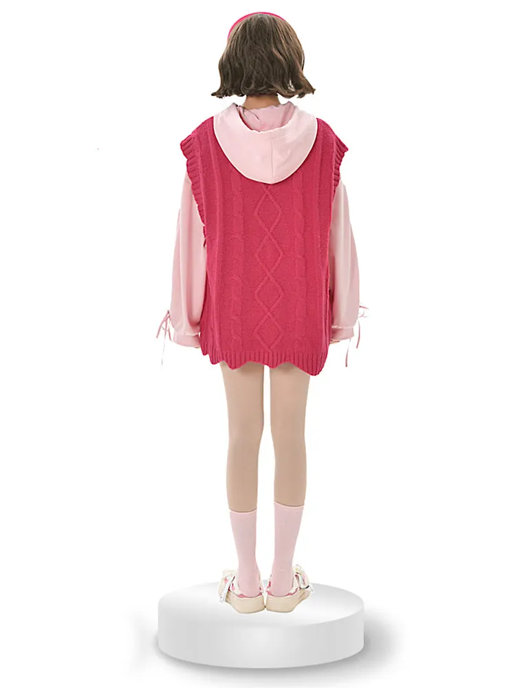 Lotso Huggin Bear Knit Vest & Crop Hoodie