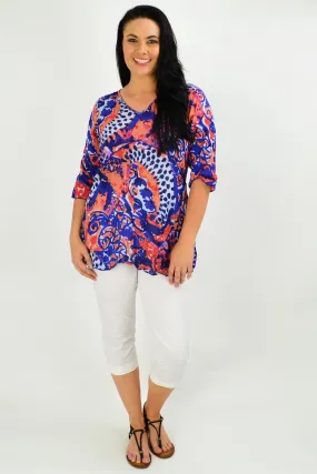 Mary 3/4 Sleeve Tunic Top