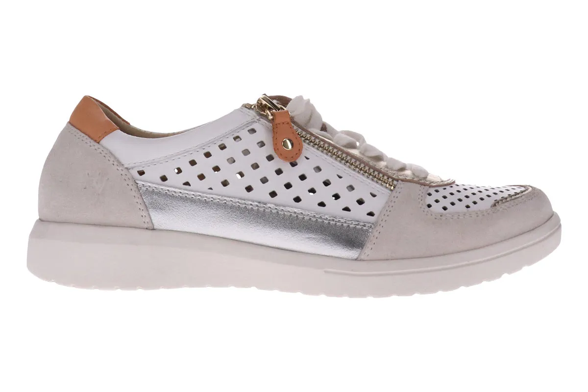 Mia Vita Baxley White/Apricot Womens