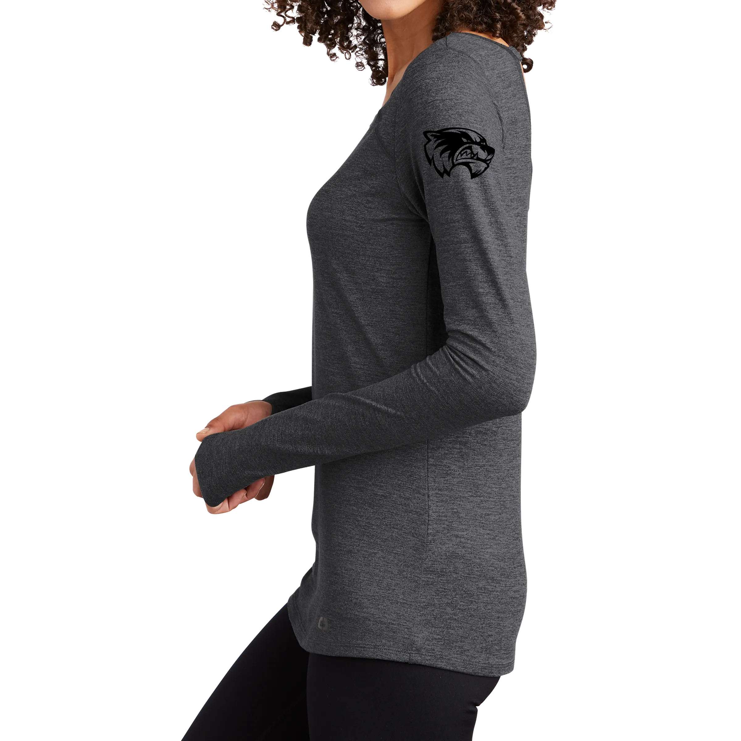 OGIO ENDURANCE Ladies Force Long Sleeve Tee - Mascot Head