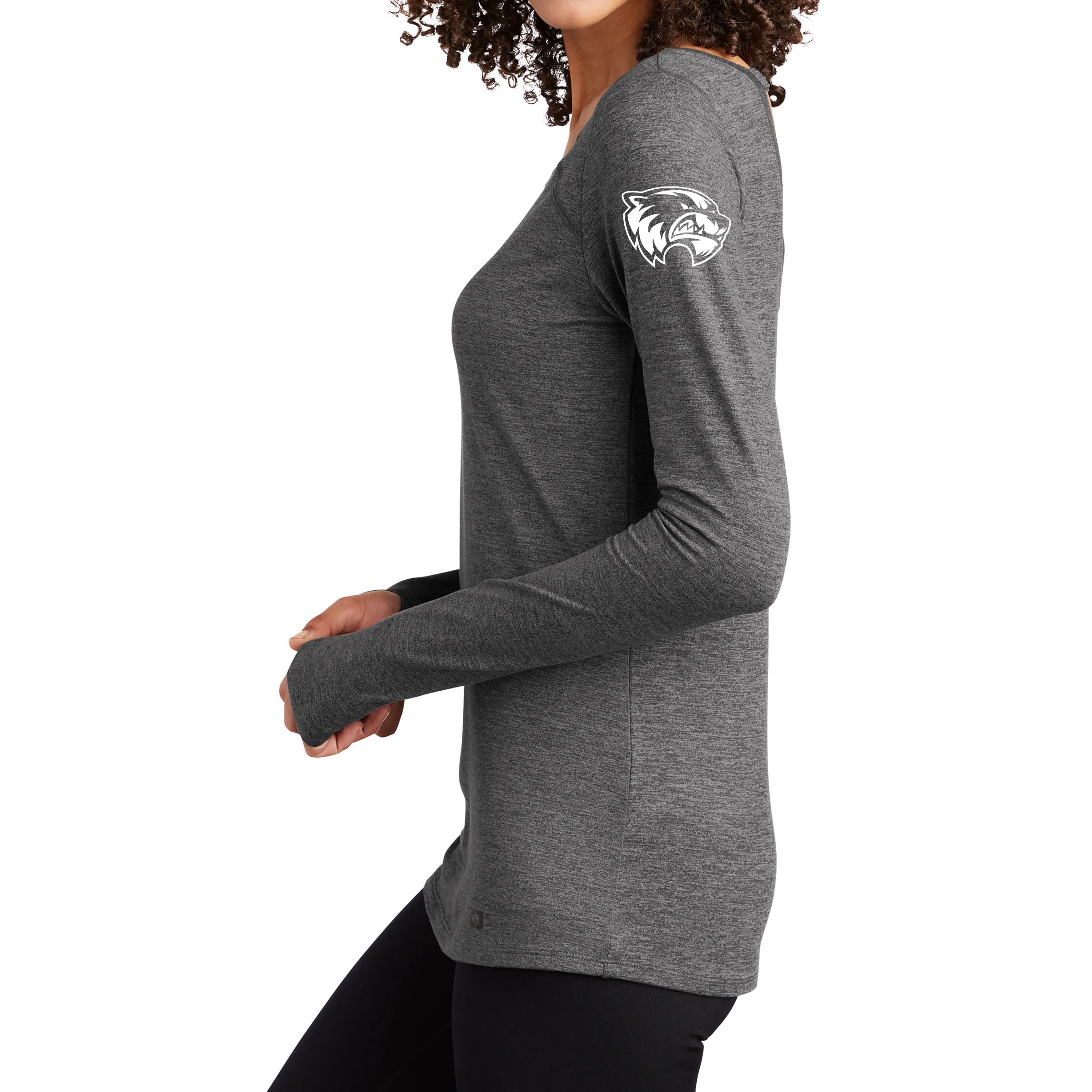 OGIO ENDURANCE Ladies Force Long Sleeve Tee - Mascot Head