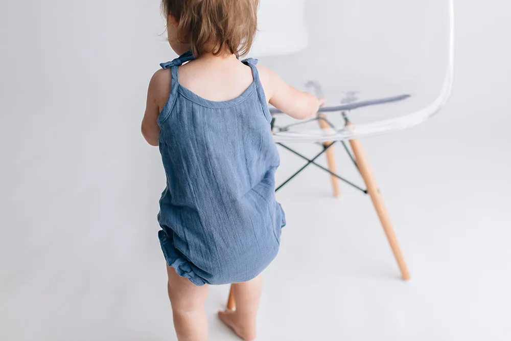 Organic Muslin Tie Bodysuit