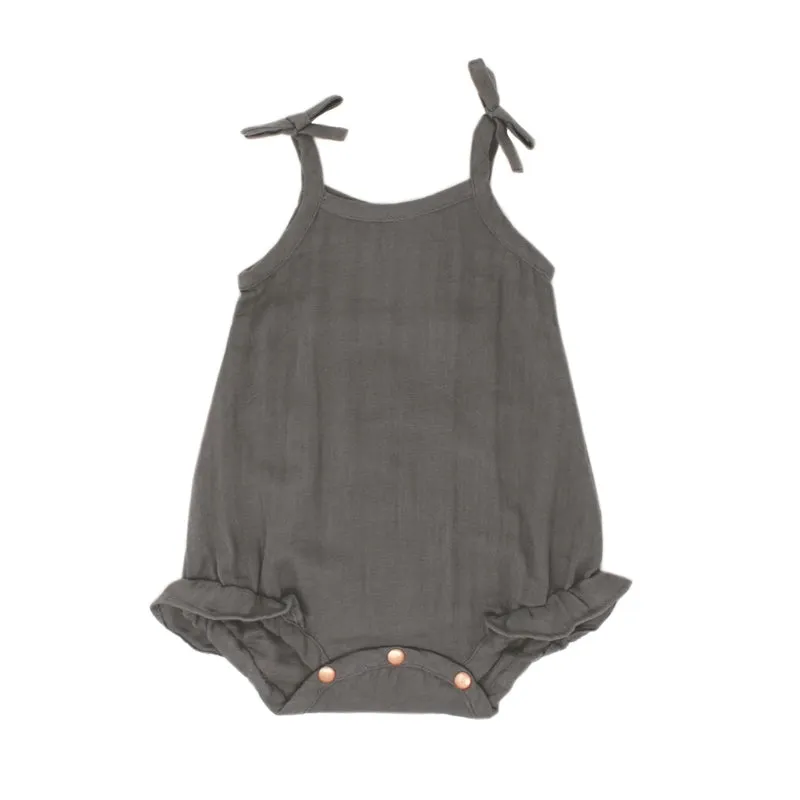 Organic Muslin Tie Bodysuit