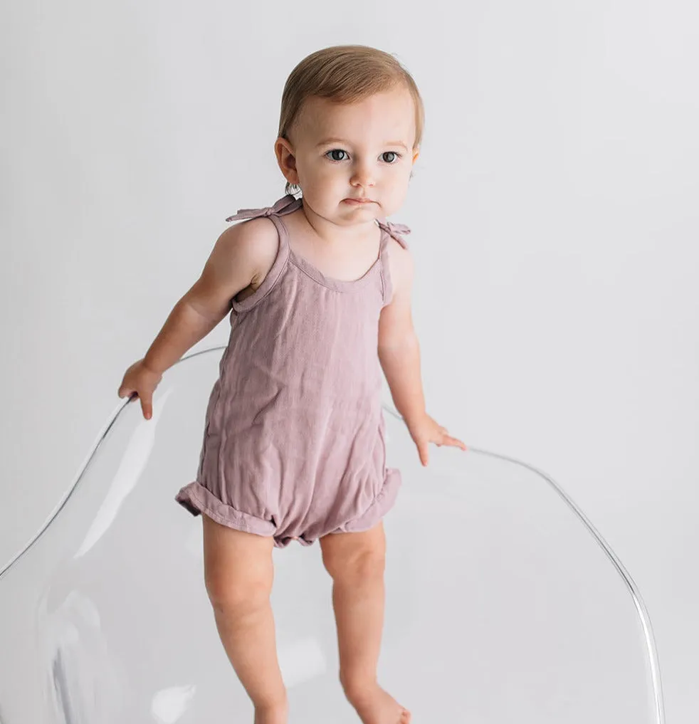 Organic Muslin Tie Bodysuit