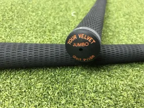 Ping Golf Pride Tour Velvet Ribbed Jumbo Size Grip- Orange- Single Grip