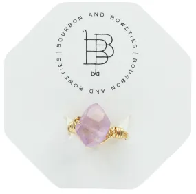 Purple Crystal Ring