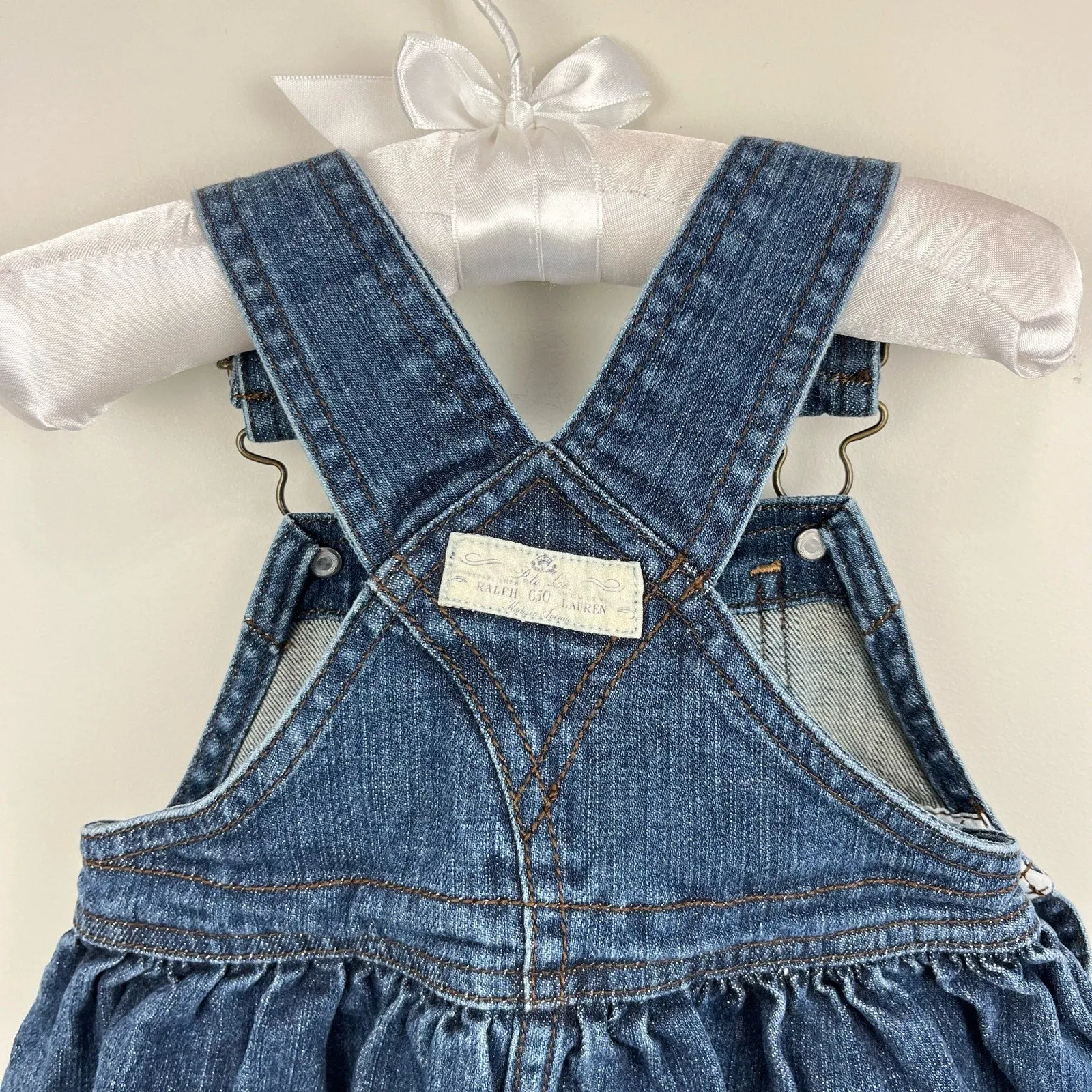 Ralph Lauren Embroidered Denim School Jumper 18 Months