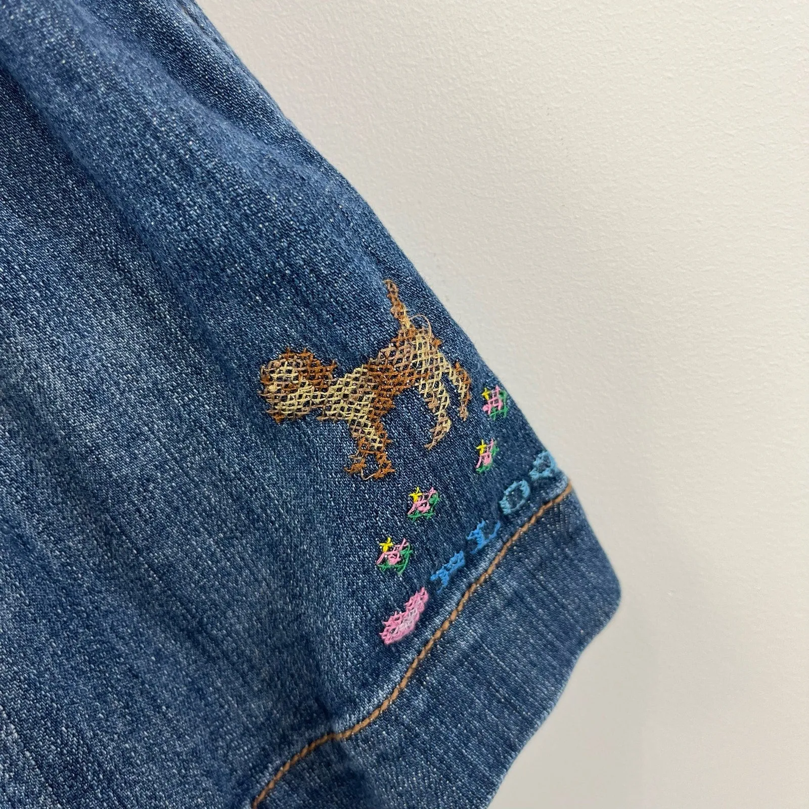 Ralph Lauren Embroidered Denim School Jumper 18 Months