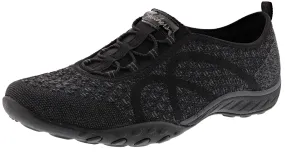 Skechers Women Lightweight Slip On Walking Shoes Relaxed Fit: Breathe Easy-Fortune Knit