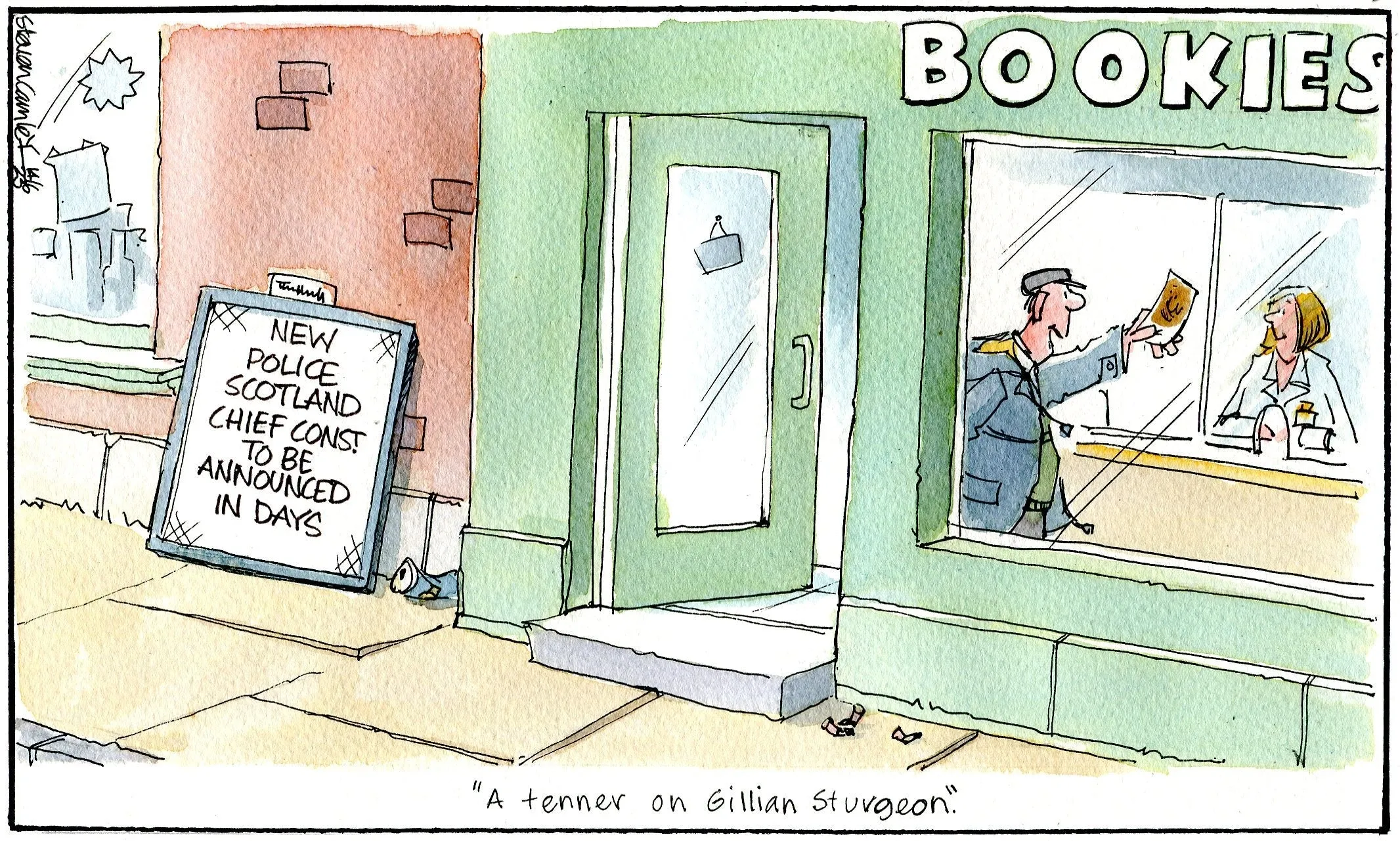 Steven Camley cartoon for The Herald 14th June 2023 (Print 1044)